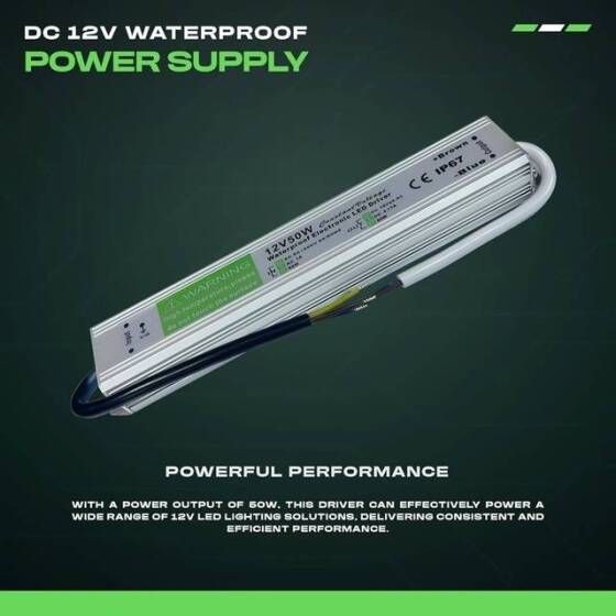 Silver Su Geçirmez Güç Kaynağı 50W 12V 4.16A - 2