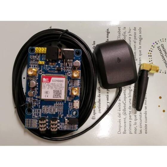 Sim808 Modülü - Gsm GPRS GPS IPX Geliştirme Kartı GPS Antenli - 3