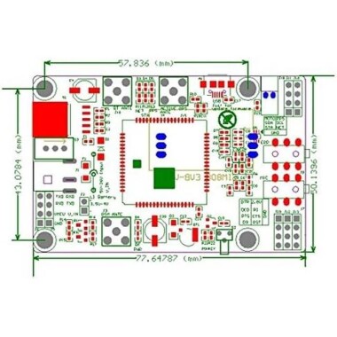 Sim808 Modülü - Gsm GPRS GPS IPX Geliştirme Kartı GPS Antenli - 6