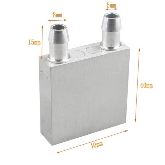 Sıvı Su Soğutma Bloğu 40x40x12mm - 5