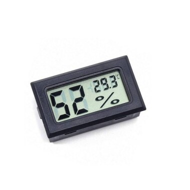 Siyah FY-11 Mini Dijital LCD Çevre Isısı Termometresi DIY Pilli - 2