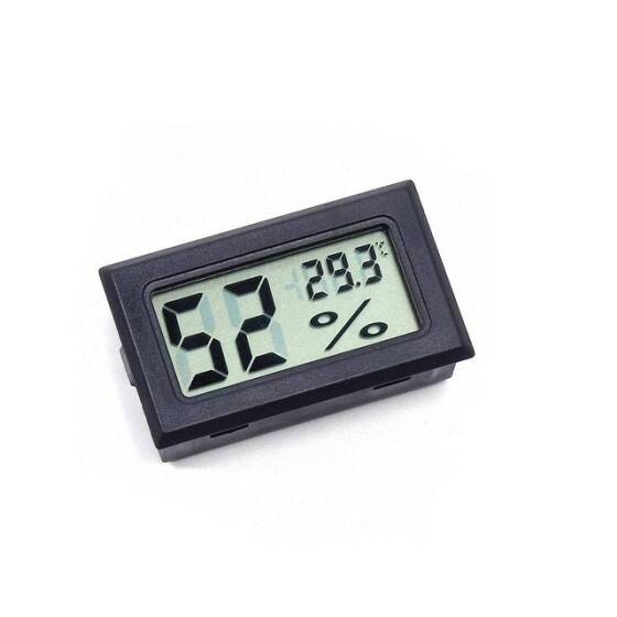 Siyah FY-11 Mini Dijital LCD Çevre Isısı Termometresi DIY Pilli - 2