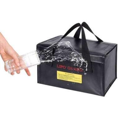 Siyah Lityum Pil Patlamaya Dayanıklı Çanta/Koruma Çantası Boyutu: 260x130x150mm - 3