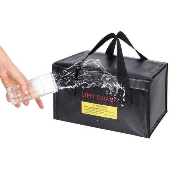 Siyah Lityum Pil Patlamaya Dayanıklı Çanta/Koruma Çantası Boyutu: 260x130x150mm - 3