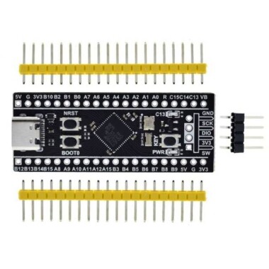 Siyah STM32F401CCU6 Geliştirme Kartı Tip-C - Lehimsiz - 2