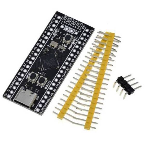 Siyah STM32F411CEU6 Geliştirme Kartı Tip-C - Lehimsiz - 3