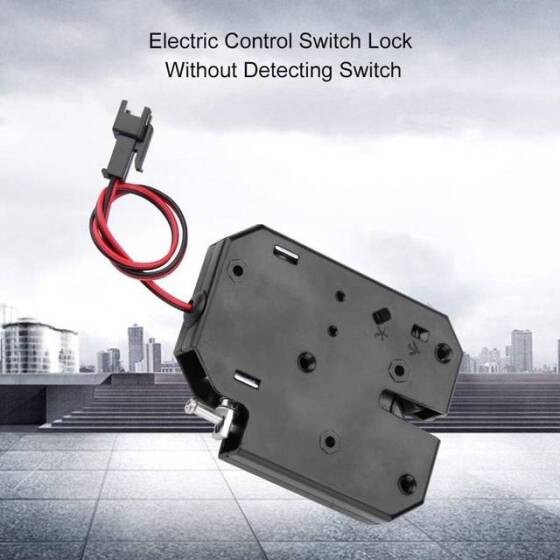 Siyah XG-07E 12V DC 1-4A Küçük Dolap Elektromanyetik Kilit Boyutu:50x40x10mm - 2