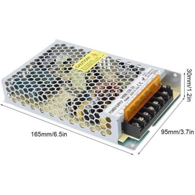 SiyahxH-24V-24W 1A Led Ultra İnce Fiberglas Panel İnce Şerit Kablolu Güç Kaynağı - 5