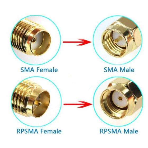 SMA Erkek - SMA Dişi Konnektör - 3
