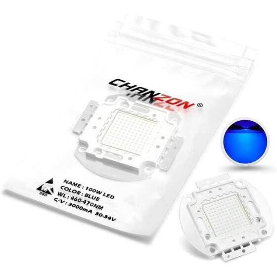 SMD 100W POWER LED Mavi 460-470nm - 1