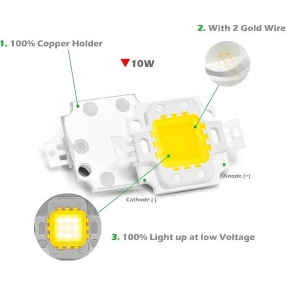 SMD 10W POWER LED Doğal Beyaz - 3