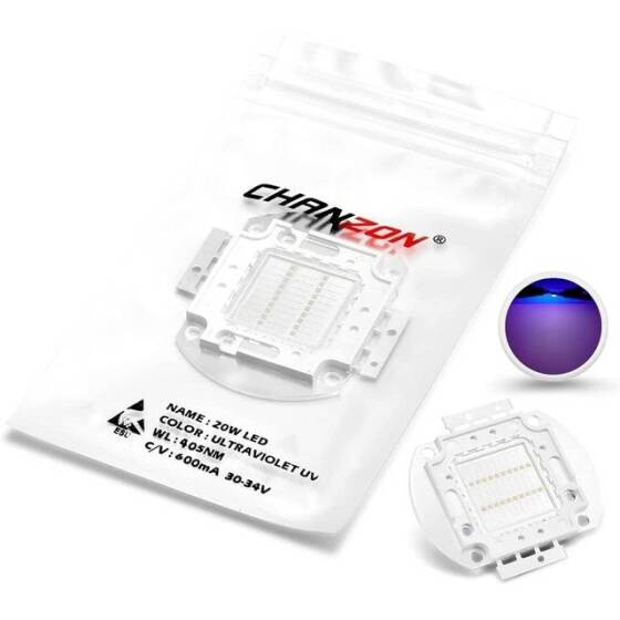 SMD 20W POWER LED Mor 405-410nm - 1