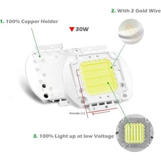 SMD 30W POWER LED Soğuk Beyaz - 3