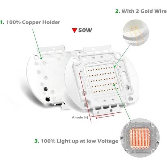 SMD 50W POWER LED Kırmızı - 3