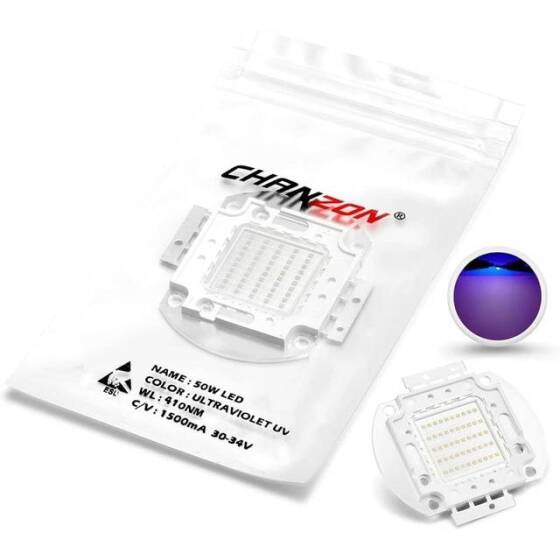 SMD 50W POWER LED Mor 405-410nm - 1