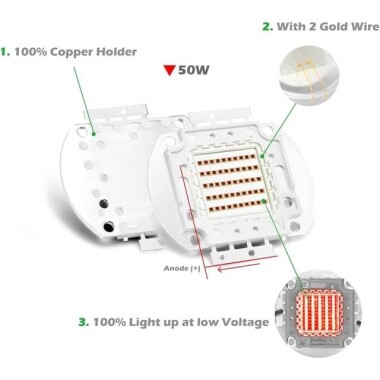 SMD 50W POWER LED Sıcak Beyaz - 3