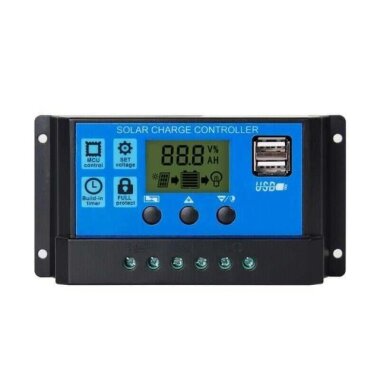 Solar Panel Akü Şarj Cihazı 10A 12/24V - 1