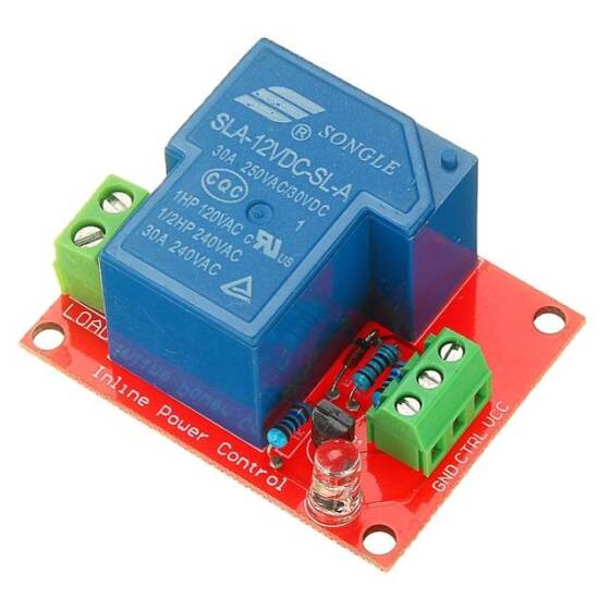 Songle Tek Kanallı 12V 30A Röle Modülü Elektrik Kesintisi Rölesi Yüksek Seviye - 2