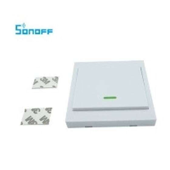 Sonoff 1 Kanal Akıllı Kablosuz Uzaktan Kumanda Anahtarı 433 mhz Tip 86 - Pilsiz 9.2x9.2x1.5cm - 2