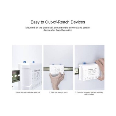 Sonoff 4CH R3 4 Kanal Akıllı Anahtar Desteği Google/Akıllı Ev Otomasyonu 10A - Sonoff 4CH R3'e yükseltildi - 6