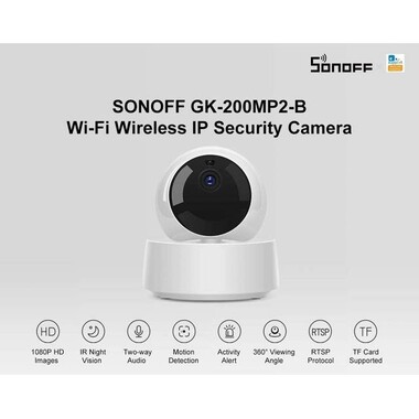 SONOFF GK-200MP2-B 1080P Akıllı Mini Wifi Kamera - AK Fişli - 7