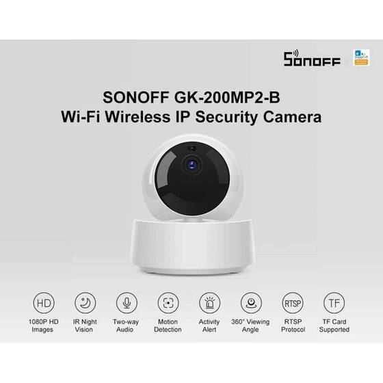 SONOFF GK-200MP2-B 1080P Akıllı Mini Wifi Kamera - AK Fişli - 7