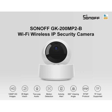 SONOFF GK-200MP2-B 1080P Akıllı Mini Wifi Kamera - AK Fişli - 8