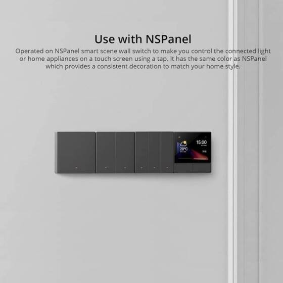 Sonoff M5-1C-86 Wifi Akıllı Duvar Anahtarı 86 Tip 1 Gang AB Standardı - 4