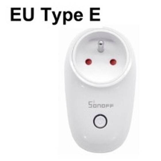 Sonoff S26R2TPE Wifi Akıllı Zamanlama Uzaktan Anahtar Tmall Sihirbazı Sesli Akıllı Soket AB Fiş Tipi E 10.2 x 7.5 x 5.8cm - 1