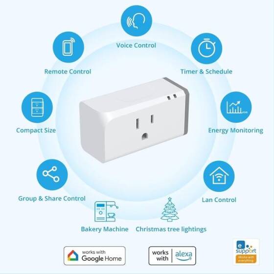 Sonoff S31 Akıllı Ev Wifi Kablosuz Uzaktan Kumanda Zamanlama Güç Algılama Akıllı Soket US Tak 8 X4.5 X5.5cm - 4