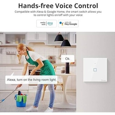 SONOFF T0US2C-TX Wifi Dokunmatik Kablosuz Anahtar Akıllı Ev - 5