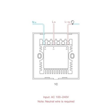 SONOFF T1EU1C-TX Wifi Dokunmatik Kablosuz Anahtar Akıllı Ev - 3