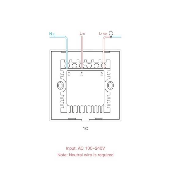 SONOFF T1EU1C-TX Wifi Dokunmatik Kablosuz Anahtar Akıllı Ev - 4