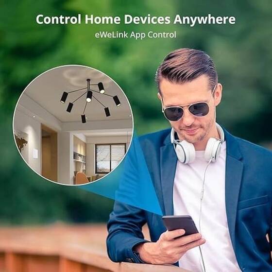 SONOFF T2US2C-TX Wifi Dokunmatik Kablosuz Anahtar Akıllı Ev - 4