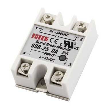 SSR-25DA Solid State Röle (DA Doğru Akım Kontrollü Alternatif Akım Anlamına Gelir) - 1