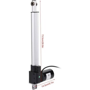 Strok Uzunluğu 300 mm 5 mm/S 6000N DC 12V Elektrikli Putter Elektrikli Lineer Aktüatör Putter Kapılar Windows için - 3