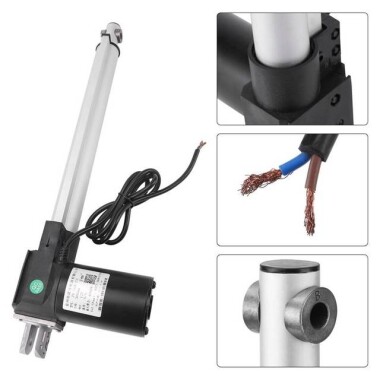 Strok Uzunluğu 300 mm 7 mm/S 2000N DC 12V Elektrikli Putter Elektrikli Lineer Aktüatör Putter Kapılar Windows için - 5