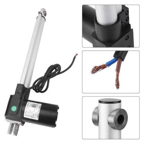 Strok Uzunluğu 300 mm 7 mm/S 2000N DC 12V Elektrikli Putter Elektrikli Lineer Aktüatör Putter Kapılar Windows için - 5