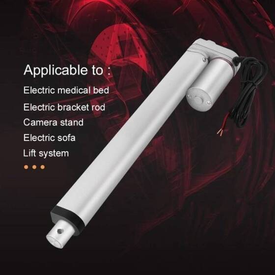 Strok Uzunluğu 50 mm 12 mm/S 1000N DC 12V Elektrikli Putter Elektrikli Lineer Aktüatör Putter Kapılar Windows için - 3