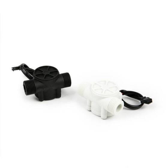 Su Akış Sensörü (Deniz) YF-S201 Debimetre G1/2 1-30L/Min Siyah 5-24V - 1
