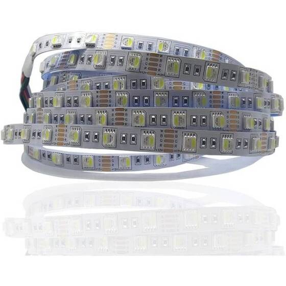 Su Geçirmez Buz Mavisi 5050 12V SMD LED Şerit 60 LED/Metre Esnek 5 Metrelik Makara - 1