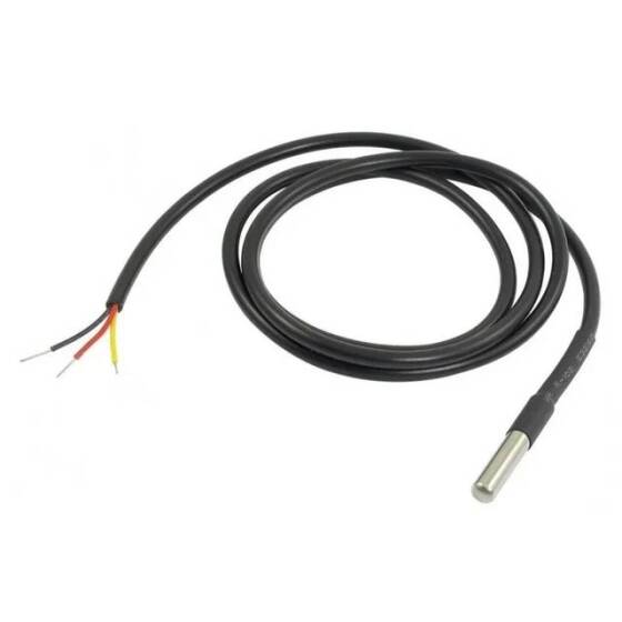Su Geçirmez IP67 DS18B20 Dijital Sıcaklık Sensörü Termal Problu 2 Metre - 2