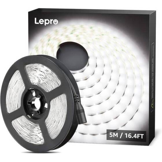 Su Geçirmez Sarı 2835 12V SMD LED Şerit 60 LED/Metre Esnek 5 Metrelik Makara - 1