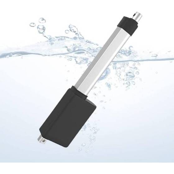 Su geçirmez Strok Uzunluğu 150 mm 7 mm/S 900N DC 12V Lineer Aktüatör Yüksek İtme Teleskopik Çubuk - 1