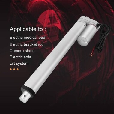 Su geçirmez Strok Uzunluğu 250 mm 12 mm/S 700N DC 12V Lineer Aktüatör Yüksek İtme Teleskopik Çubuk - 2