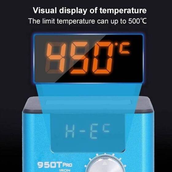 SUNKKO 950T Pro Mavi 75W Anti Statik Akıllı Sabit Sıcaklık Kaynağı İstasyonu EU Fişli 220V - 2
