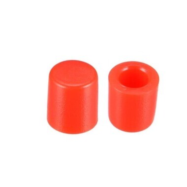 Tact Switch Kapağı Çap 3.1mm Kırmızı - 6x6mm Switch ile Uyumlu - 1