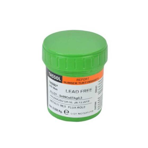 Tassol Kurşunsuz Krem Lehim 500gr (Sn99Cu07Ag0.3) - 1