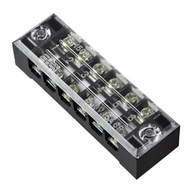 TB-1506 6P Çift Sıra Terminal Blok - 600V 15A - Görsu Elektronik