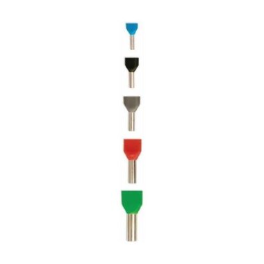 TE4012 8 mm Turuncu İzoleli Çift Girişli Yüksük - 10 Adet - 1